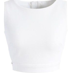 Chicwish - A FAN OF BOWKNOT CROP TOP IN WHITE - Size Small